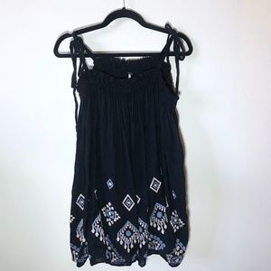 Free People Tie strap embroidered Dress
